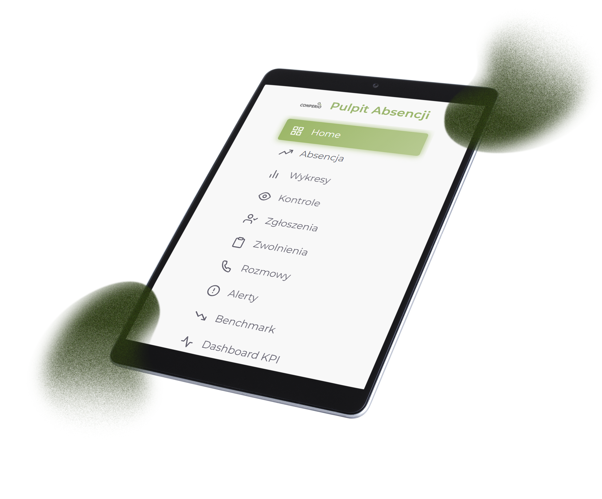 Interfejs aplikacji Pulpit Absencji - zarządzanie absencjami chorobowymi